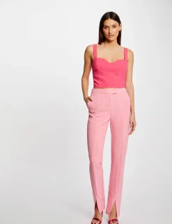Ensembles Et Tailleurs>Morgan Pantalon Tailleur Ajuste Fendu Rose Clair Femme | Rose_Clair