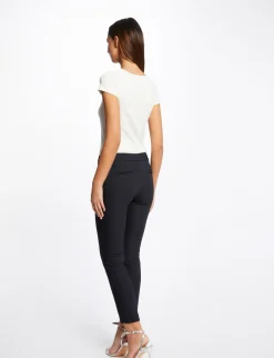 Pulls>Morgan Pull Manches Courtes Encolure Coeur Femme | Ecru