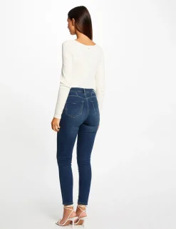 Pulls>Morgan Pull Manches Longues Avec Ouvertures Femme | Ivoire