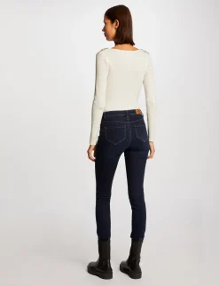 Pulls>Morgan Pull Manches Longues Avec Col En V Femme | Ivoire