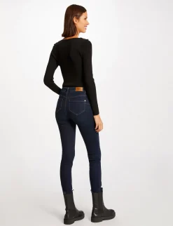 Pulls>Morgan Pull Manches Longues Avec Col En V Femme | Noir