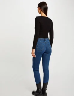 Pulls>Morgan Pull Manches Longues Avec Boutons Femme | Noir