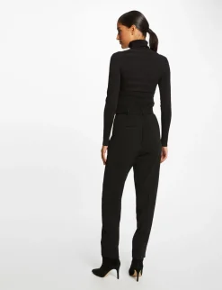 Pulls>Morgan Pull Manches Longues Col Roule Femme | Noir