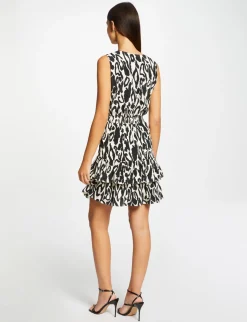 Robes>Morgan Robe Cintree A Volants Imprime Animalier Femme | Multico