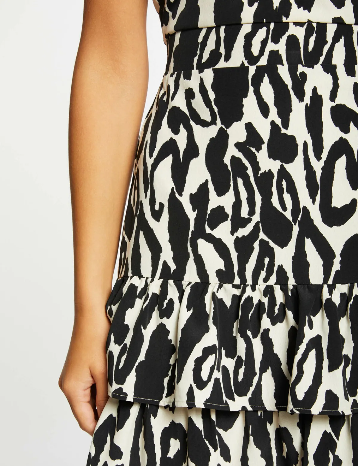 Robes>Morgan Robe Cintree A Volants Imprime Animalier Femme | Multico