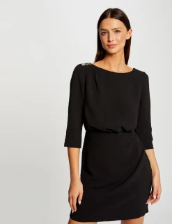 Robes>Morgan Robe Cintree Dos Ouvert Femme | Noir