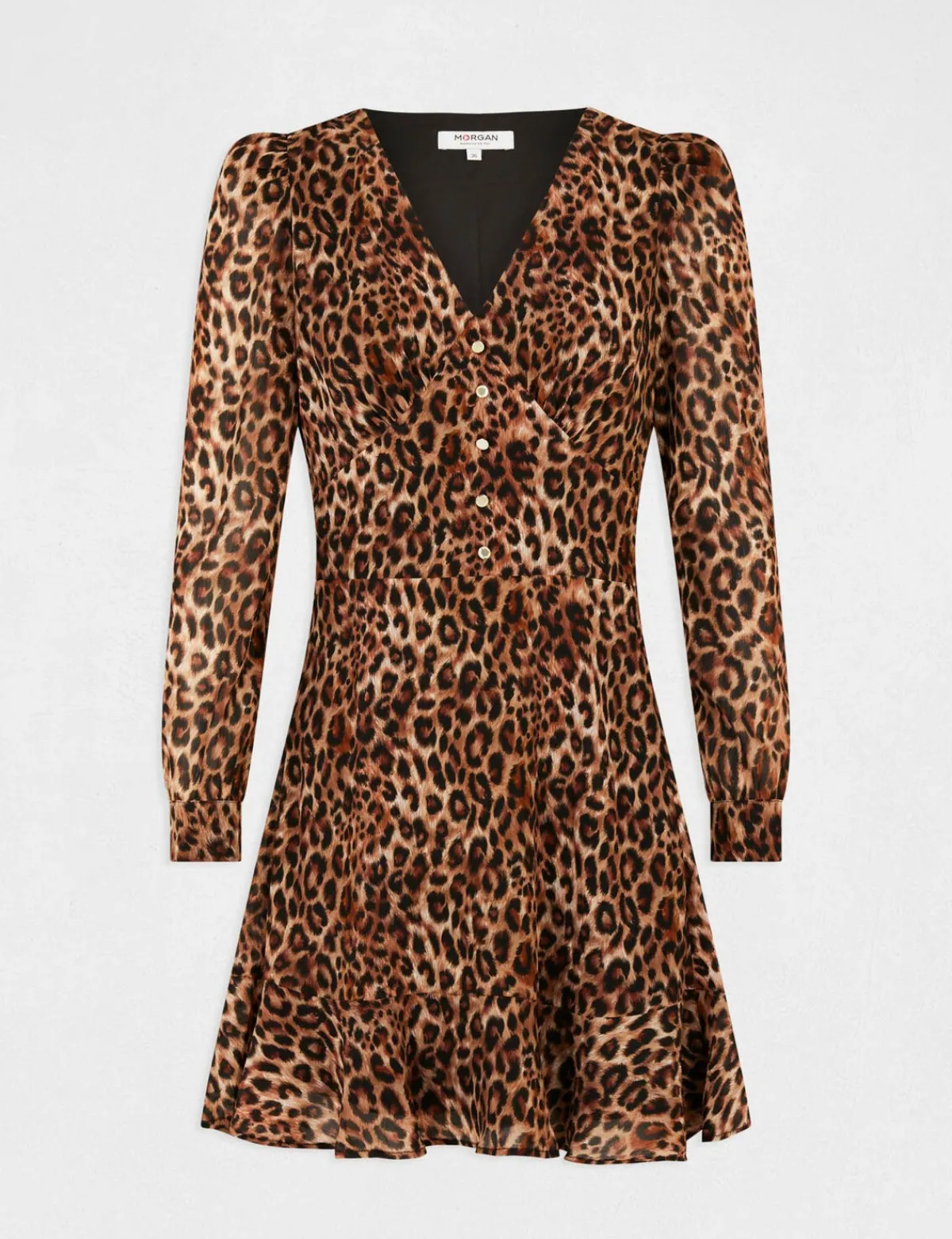 Robes>Morgan Robe Cintree Imprime Leopard Femme | Multico