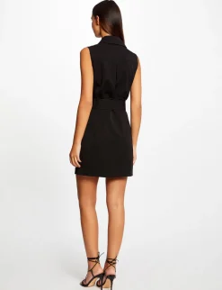 Robes>Morgan Robe Cintree Zippee Ceinturee Femme | Noir
