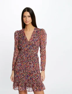Robes>Morgan Robe Droite Fluide Imprime Floral Femme | Multico