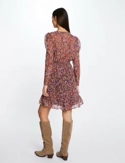 Robes>Morgan Robe Droite Fluide Imprime Floral Femme | Multico