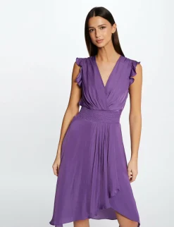 Robes>Morgan Robe Droite Fluide Sans Manches Violet Fonce Femme | Violet_Fonce