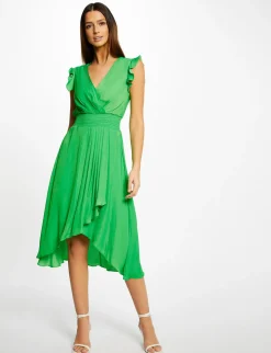 Robes>Morgan Robe Droite Fluide Sans Manches Femme | Vert