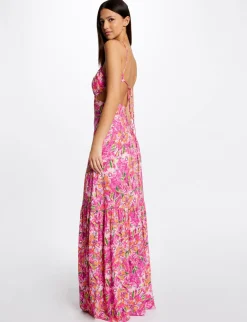 Robes>Morgan Robe Longue Droite Imprime Floral Femme | Multico
