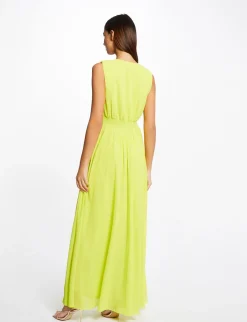 Robes>Morgan Robe Longue Evasee Fendue Femme | Anis