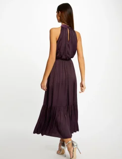 Robes>Morgan Robe Longue Evasee Fluide Femme | Prune