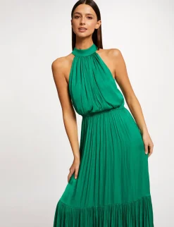 Robes>Morgan Robe Longue Evasee Fluide Femme | Vert