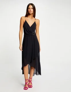 Robes>Morgan Robe Mi-Longue A Fines Bretelles Femme | Marine