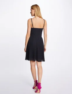 Robes>Morgan Robe Patineuse Avec Col Cache-Coeur Femme | Marine
