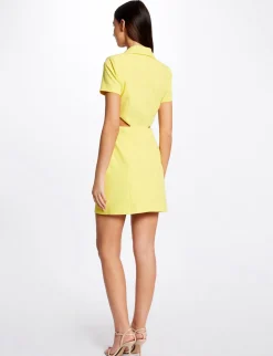Robes>Morgan Robe Portefeuille Avec Ouvertures Femme | Jaune