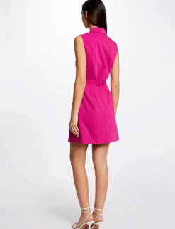 Robes>Morgan Robe Portefeuille Ceinturee Sans Manches Femme | Framboise
