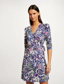 Robes>Morgan Robe Portefeuille Imprime Vegetal Femme | Multico