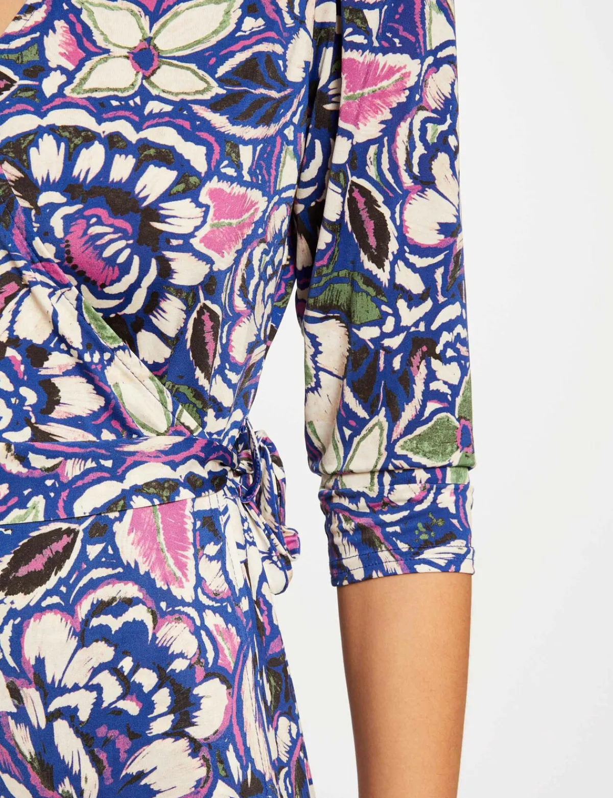 Robes>Morgan Robe Portefeuille Imprime Vegetal Femme | Multico