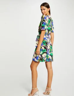 Robes>Morgan Robe Portefeuille Imprime Abstrait Femme | Multico