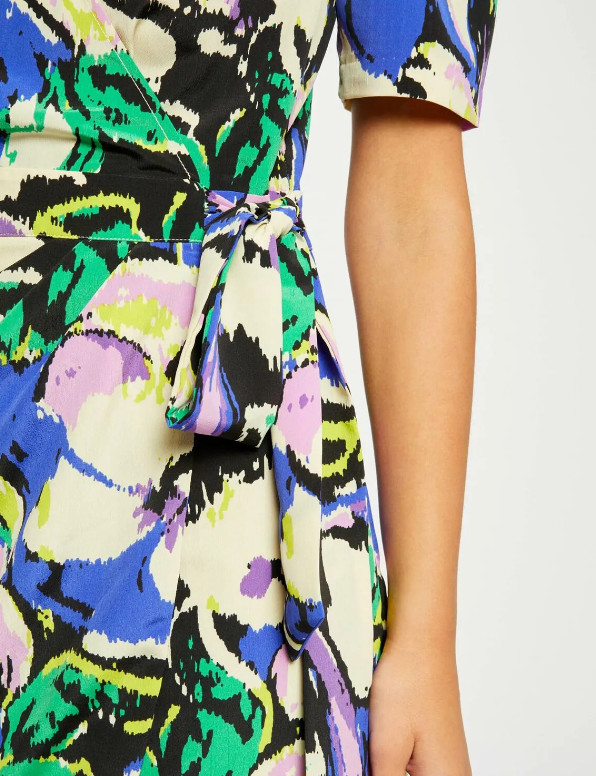 Robes>Morgan Robe Portefeuille Imprime Abstrait Femme | Multico