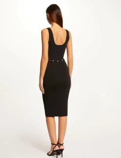 Robes>Morgan Robe Pull Ajustee Avec Perles Femme | Noir
