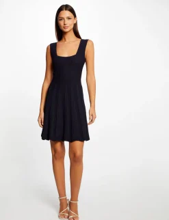 Robes>Morgan Robe Pull Patineuse A Bretelles Femme | Marine