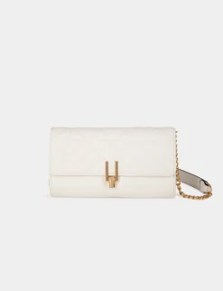 Maroquinerie>Morgan Sac Pochette Aspect Matelasse Femme | Blanc