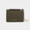 Maroquinerie>Morgan Sac Pochette Matelasse Vert Kaki Femme | Vert_Kaki