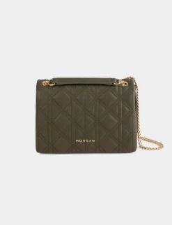 Maroquinerie>Morgan Sac Pochette Matelasse Vert Kaki Femme | Vert_Kaki