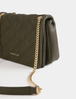 Maroquinerie>Morgan Sac Pochette Matelasse Vert Kaki Femme | Vert_Kaki