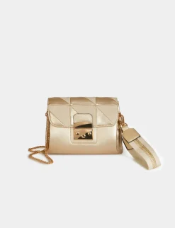 Maroquinerie>Morgan Sac Pochette Metallise Femme | Dore