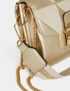 Maroquinerie>Morgan Sac Pochette Metallise Femme | Dore