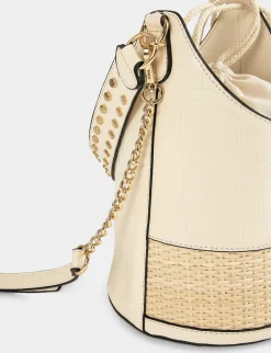 Maroquinerie>Morgan Sac Seau Avec Detail Effet Tresse Femme | Ivoire