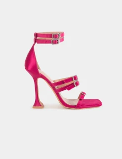 Chaussures>Morgan Sandales A Talons Avec Details Bijoux Femme | Rose