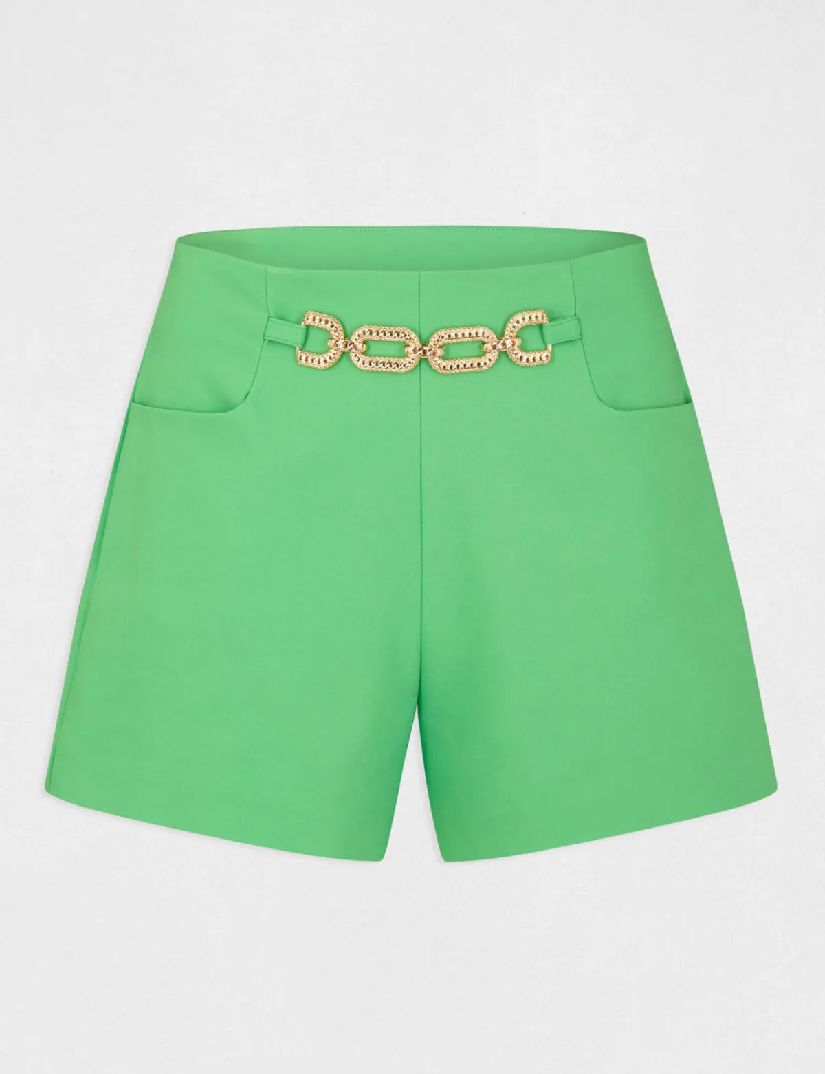 Shorts>Morgan Short City Droit Avec Ornement Femme | Vert