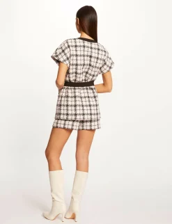Ensembles Et Tailleurs>Morgan Short Droit A Carreaux Femme | Multico