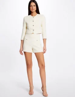 Ensembles Et Tailleurs>Morgan Short Droit Taille Haute Femme | Jaune