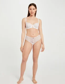Lingerie>Morgan Shorty En Dentelle Femme | Blanc