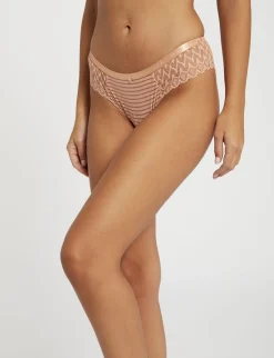 Lingerie>Morgan Shorty En Dentelle Femme | Beige