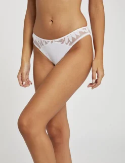 Lingerie>Morgan Slip En Dentelle Femme | Blanc