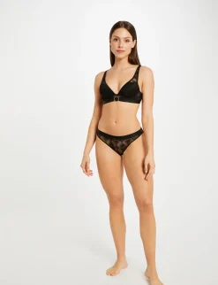 Lingerie>Morgan Slip En Dentelle Femme | Noir