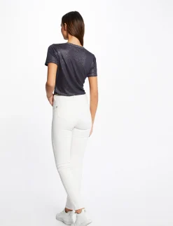 Tops Et T-Shirts>Morgan T-Shirt Manches Courtes Col En V Femme | Marine