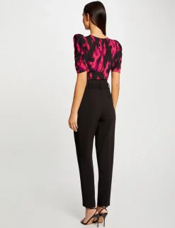 Tops Et T-Shirts>Morgan T-Shirt Manches Courtes Imprime Abstrait Femme | Multico