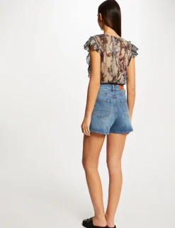 Tops Et T-Shirts>Morgan T-Shirt Manches Courtes Imprime Abstrait Femme | Multico