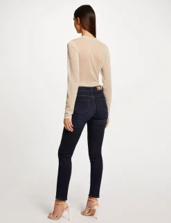 Tops Et T-Shirts>Morgan T-Shirt Manches Longues A Fronces Femme | Ivoire