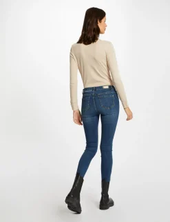 Tops Et T-Shirts>Morgan T-Shirt Manches Longues Avec Col En V Femme | Mastic